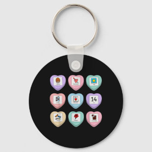 Candy Heart Pcs Symbol Special Education Teacher V Keychain