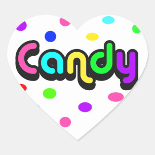 Candy-heart sticker