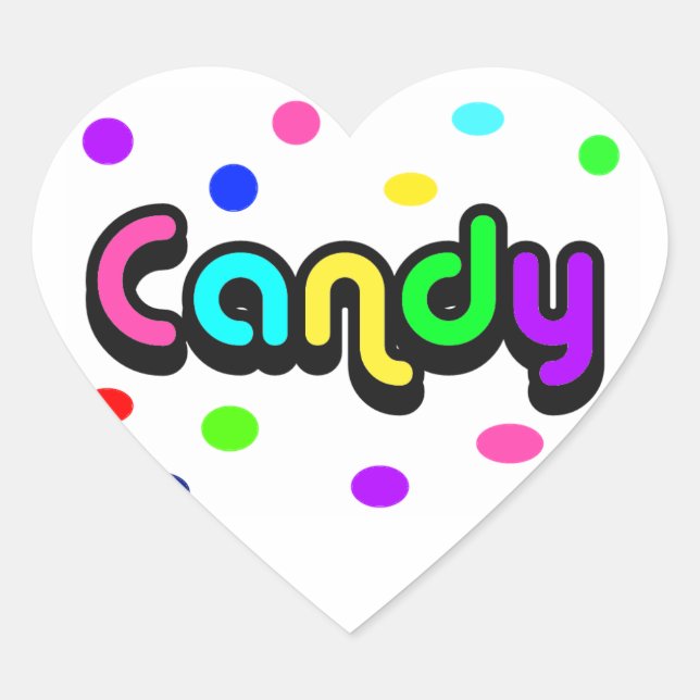 Candy-heart sticker (Front)