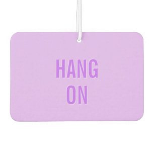 CANDY HEART Valentine 'Hang On' Purple Air Freshener
