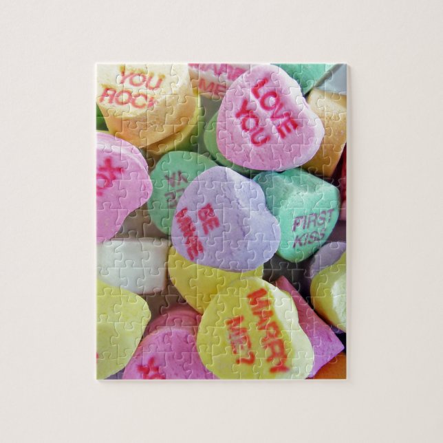 Candy Hearts Jigsaw Puzzle (Vertical)