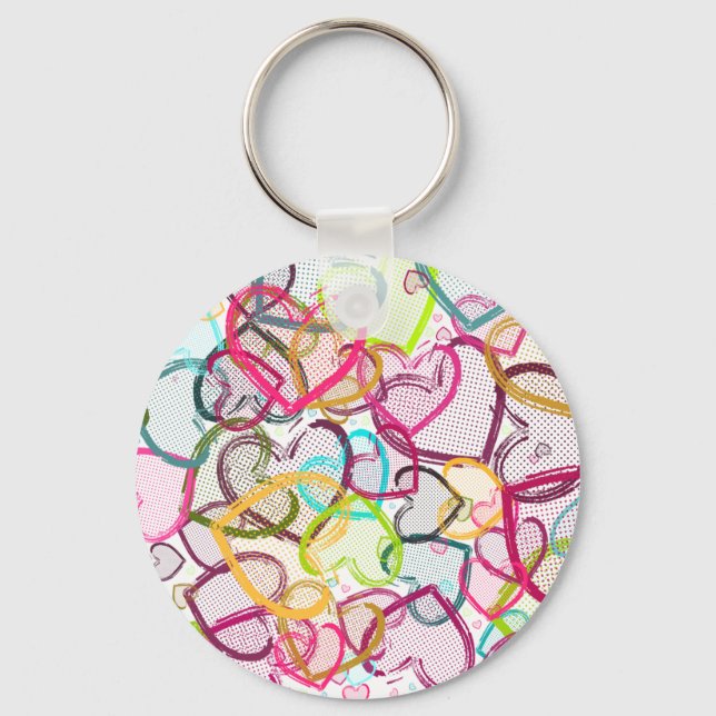 Candy Hearts Keychain (Front)
