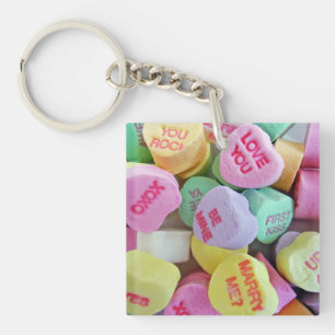 Candy Hearts Keychain