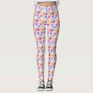 Candy Hearts Leggings (Pink)