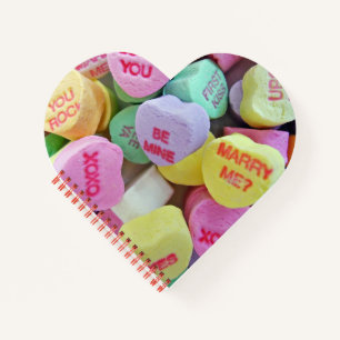 Candy Hearts Notebook