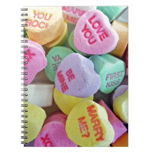 Candy Hearts Notebook
