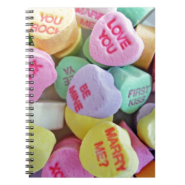 Candy Hearts Notebook (Front)