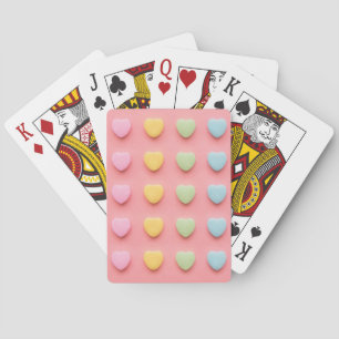 Candy Hearts Portrait Playing Cards