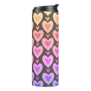 Candy Hearts Thermal Tumbler