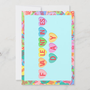 Candy Hearts V. 2.0 Holiday Card