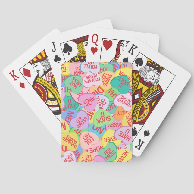 Candy Hearts V. 2.0 Playing Cards (Back)