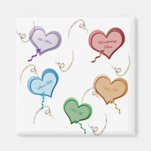 Candy Hearts Valentine Magnet