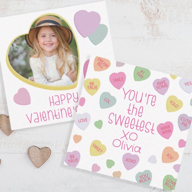 Candy Hearts Valentine’s Day Card Classroom Photo (Creator Uploaded)