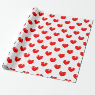 candy hearts wrapping paper