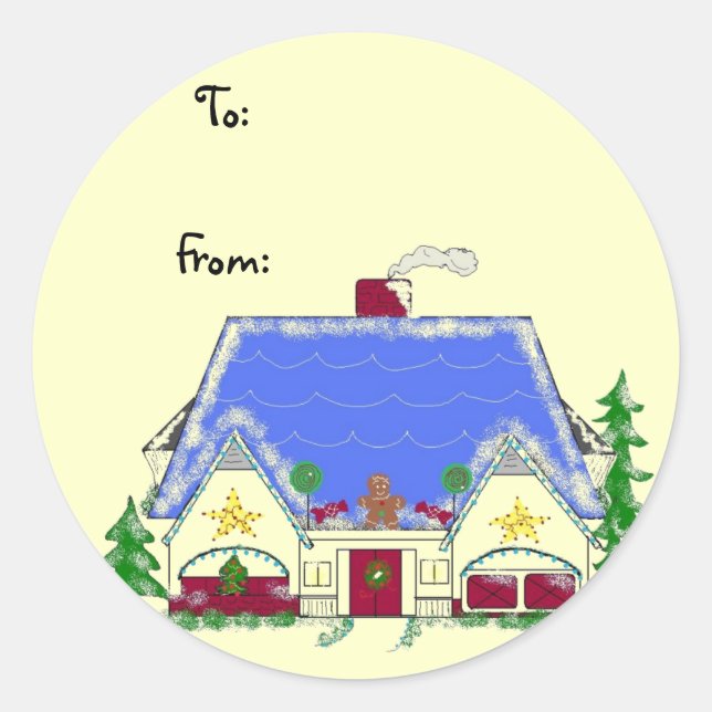 Candy House Classic Round Sticker (Front)