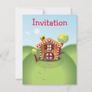 Candy House on the Hill Invitation