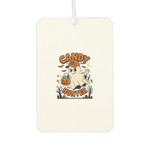Candy Hunter Halloween Ghost Pumpkin Bucket_1 Air Freshener