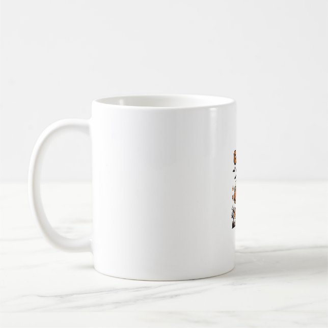 Candy Hunter Halloween Ghost Pumpkin Bucket_1 Coffee Mug (Left)