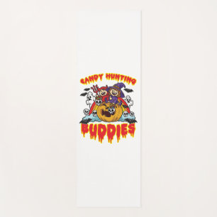 Candy Hunting Buddies Halloween Twin Costume Yoga Mat
