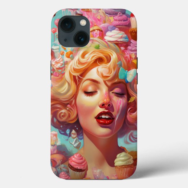 Candy Ice Cream Girl Surreal Fantasy Art Case-Mate iPhone Case (Back)