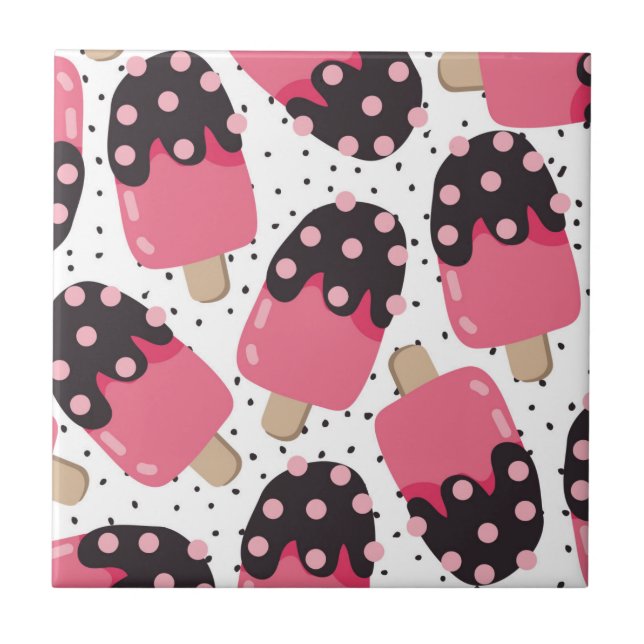 Candy Ice Cream Pattern Tile (Front)