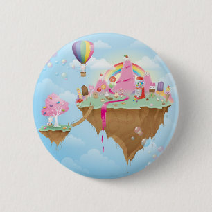 Candy Island 2 Inch Round Button