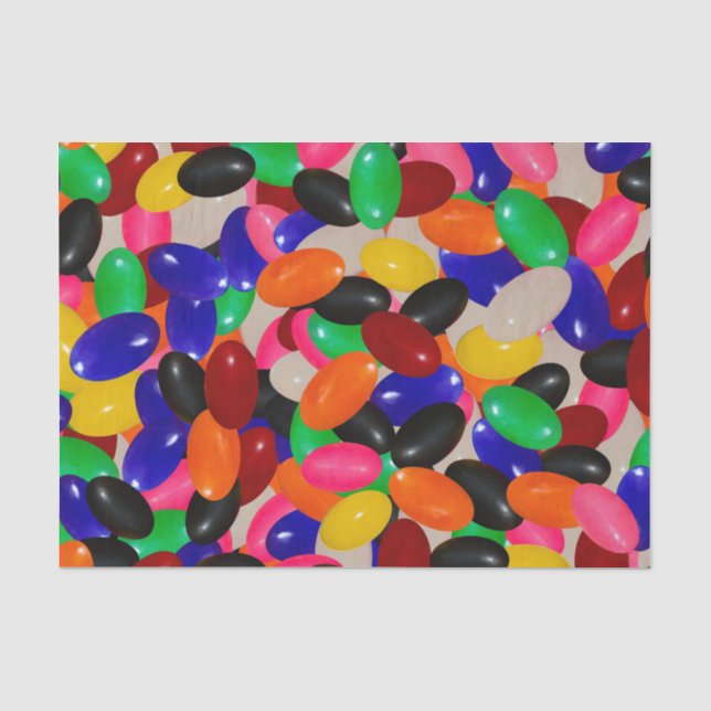 Candy Jelly Bean Design Tissue Paper Gift (Front)