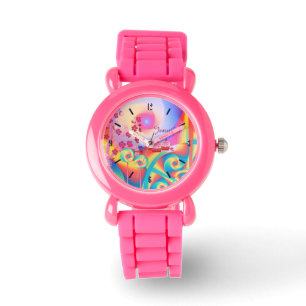 Candy land, mignonne montre de nom personnalisé