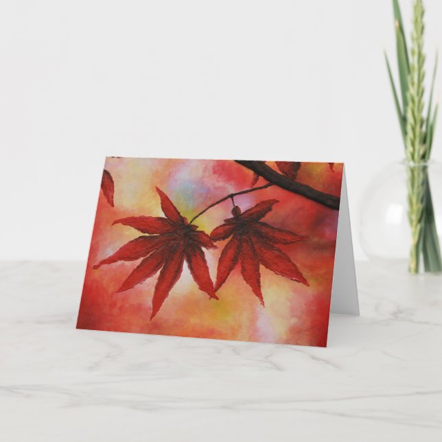 Candy Leaves Greeting Cards Artist Alison Galvan (Front)