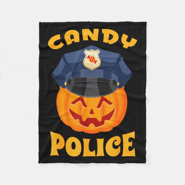 Candy Lice Halloween Party Trick Or Treat Security Fleece Blanket (Front)