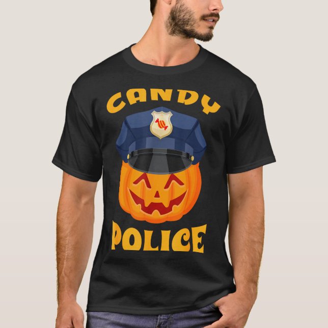 Candy Lice Halloween Party Trick Or Treat Security T-Shirt (Front)