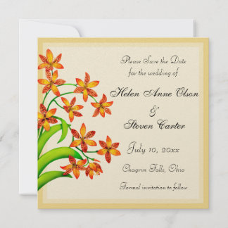 Candy Lily Flowers Save the Date