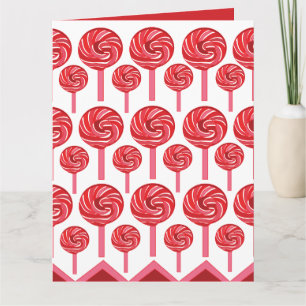 Candy Lollipop Sweet Candy Lollipop  Card