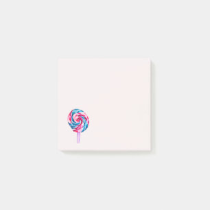 Candy lollipop watercolor sweet art post-it notes