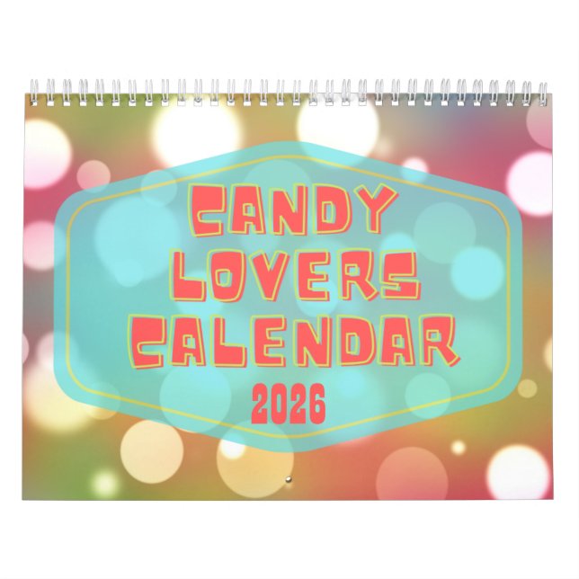 Candy Lovers 2026 Calendar (Cover)