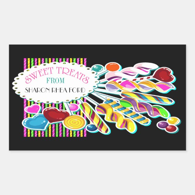 Candy Monogram Customized Label (Front)