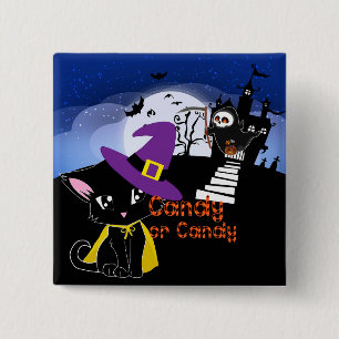 Candy or Candy 2 Inch Square Button