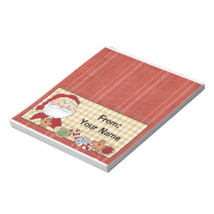 Candy or Holiday Treats Bag Topper Notepad