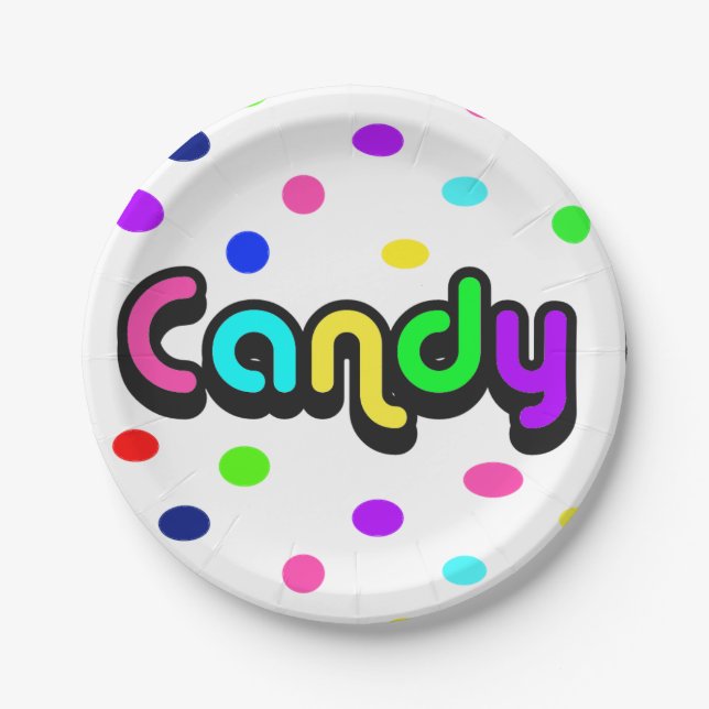 Candy  paper plate (Front)