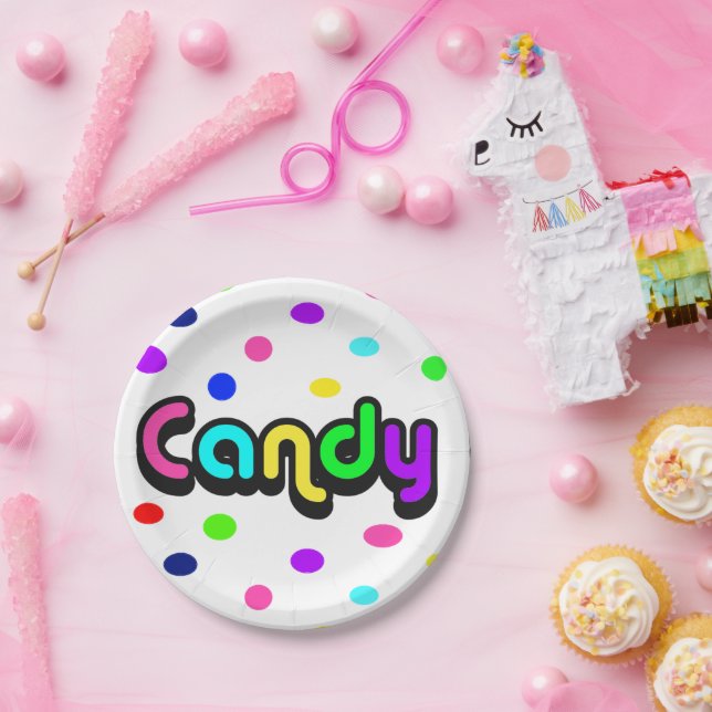 Candy  paper plates (Party)