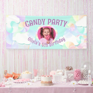 Candy party banner