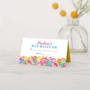 CANDY PARTY Bat Mitzvah Seating Escort Place Card