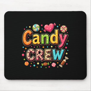 Candy Party Crew Lover Cute Halloween Trick Or Tre Mouse Pad