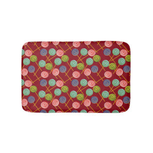 Candy pattern   Lollies pattern   lollipop 10 Bath Mat