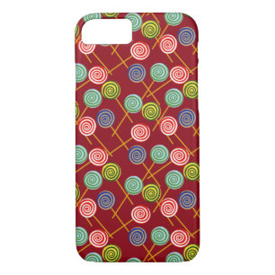 Candy pattern   Lollies pattern   lollipop 10 Case-Mate iPhone Case