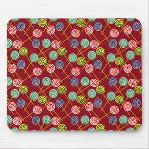 Candy pattern Lollies pattern lollipop 10 Mouse Pad