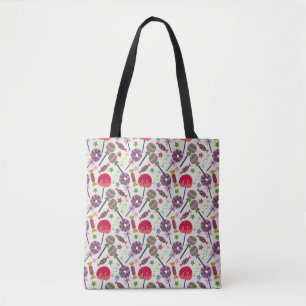 Candy pattern   Lollies pattern   lollipop 11 Tote Bag