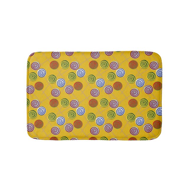 Candy pattern | Lollies pattern | lollipop 15 Bath Mat (Front)