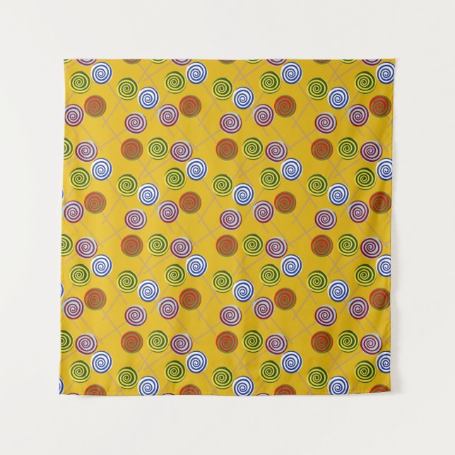 Candy pattern | Lollies pattern | lollipop 15 Tapestry (Front)