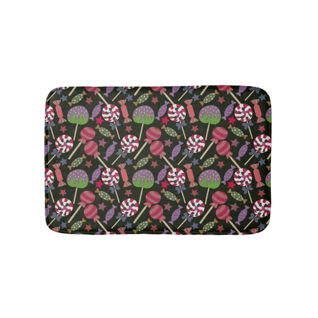 Candy pattern | Lollies pattern | lollipop 16 Bath Mat (Front)